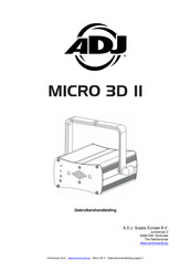 ADJ MICRO 3D II Gebruikershandleiding