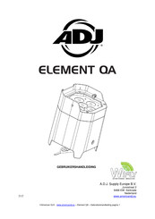 ADJ ELEMENT QA Gebruikershandleiding