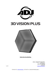 ADJ 3D VISION PLUS Gebruikershandleiding