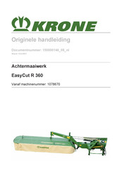 Krone EasyCut R 360 Handleiding