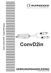 Audiophony ConvD2in Gebruikershandleiding