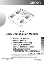 Omron BF508 Gebruiksaanwijzing