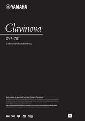 Yamaha Clavinova CVP-701 Gebruikershandleiding