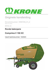 Krone Comprima V 150 XC Originele Handleiding