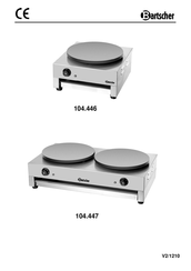 Bartscher 104.447 Gebruiksaanwijzing