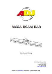 ADJ MEGA BEAM BAR Gebruikershandleiding