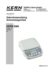 KERN and SOHN EMS 6K1 Gebruiksaanwijzing