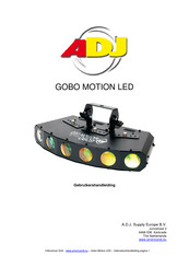 ADJ GOBO MOTION LED Gebruikershandleiding