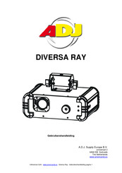 ADJ DIVERSA RAY Gebruikershandleiding