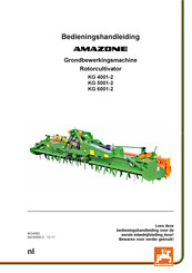 Amazone KG 5001-2 Bedieningshandleiding