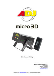 ADJ MICRO 3D Gebruikershandleiding