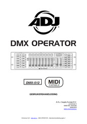 ADJ DMX-512 Gebruikershandleiding