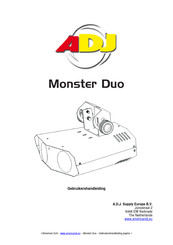 ADJ MONSTER DUO Gebruikershandleiding