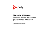 Poly Blackwire 3200 Series Gebruikershandleiding