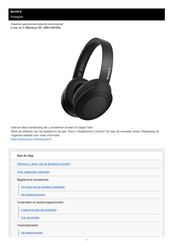 Sony h.ear on 3 Wireless NC Helpgids