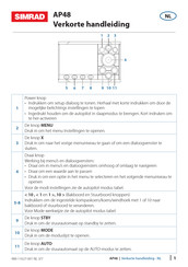 Simrad AP48 Verkorte Handleiding