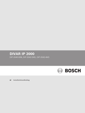 Bosch DIP-2040-00N Installatiehandleiding