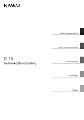 Kawai CL26 Gebruikershandleiding