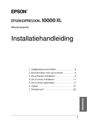 Epson Expression 10000 XL Installatiehandleiding