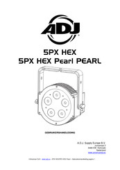 ADJ 5PX HEX Gebruikershandleiding