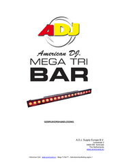 ADJ American DJ MEGA TRI BAR Gebruikershandleiding