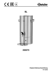Bartscher 200073 Gebruiksaanwijzing