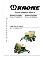 Krone Fortima F 1600 MC Originele Handleiding