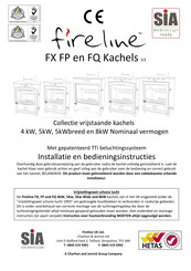 Fireline FX FP FQ 8kW Installatie- En Bedieningsinstructies