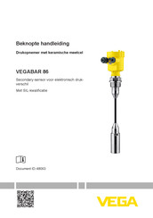 Vega VEGABAR 86 Handleiding
