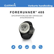 Garmin FORERUNNER 405 Verkorte Handleiding