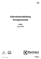 Electrolux Professional PD9C Gebruikshandleiding