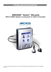 Archos Gmini XS Series Gebruikershandleiding