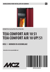 MCZ TEIA COMFORT AIR 10 UP! S1 Handleiding Voor Installatie En Gebruik