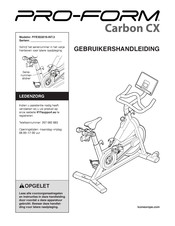 Pro-Form Carbon CX Gebruikershandleiding