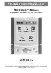 Archos Gmini 200 Series Gebruikershandleiding