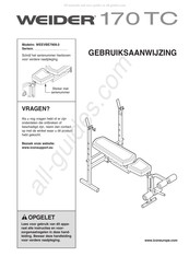 Weider 170 TC Gebruiksaanwijzing