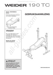 Weider 190 TC Gebruiksaanwijzing