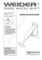 Weider body worls pro 2.0 Gebruiksaanwijzing