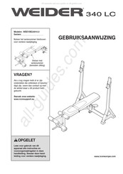 Weider 340 LC Gebruiksaanwijzing