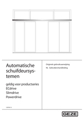 GEZE ECdrive Series Gebruikershandleiding