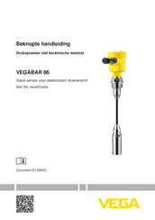 Vega VEGABAR 86 Beknopte Handleiding