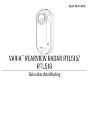 Garmin VARIA REARVIEW RADAR RTL516 Gebruikershandleiding