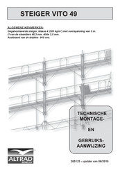 Altrad STEIGER VITO 49 Montage- En Gebruikershandleiding