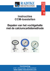 Radtke Messtechnik CCM Series Instructies