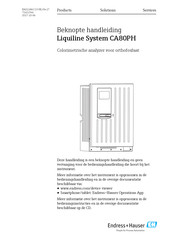 Endress+Hauser Liquiline System CA80PH Beknopte Handleiding