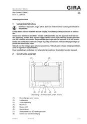 Gira 2097 00 Bedieningsvoorschrift