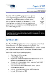 EGi Physio16 Korte Handleiding