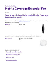 Proximus Mobile Coverage Extender Pro Installatiegids