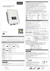 Zeversolar Zeverlution 4000 Beknopte Installatiehandleiding