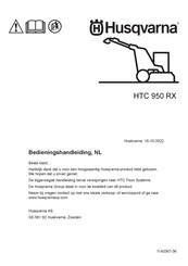 Husqvarna HTC 950 RX Bedieningshandleiding